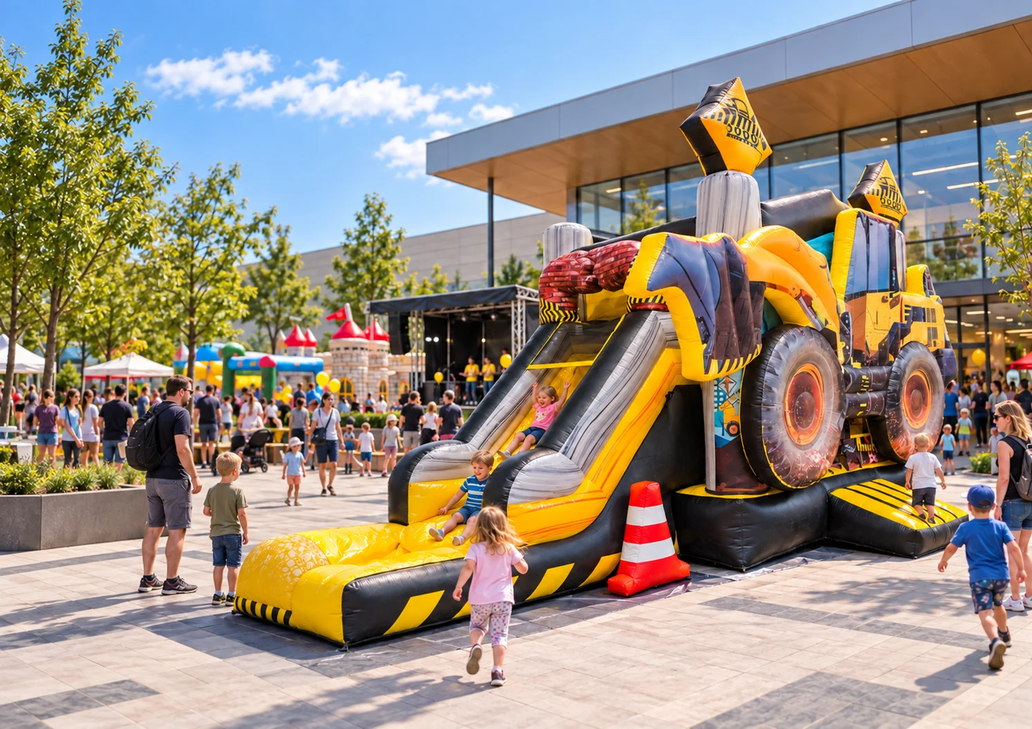 Nafukovací skluzavka BAGR – obří tematická skluzavka (8x3x4,5 m) - Obrázek 2