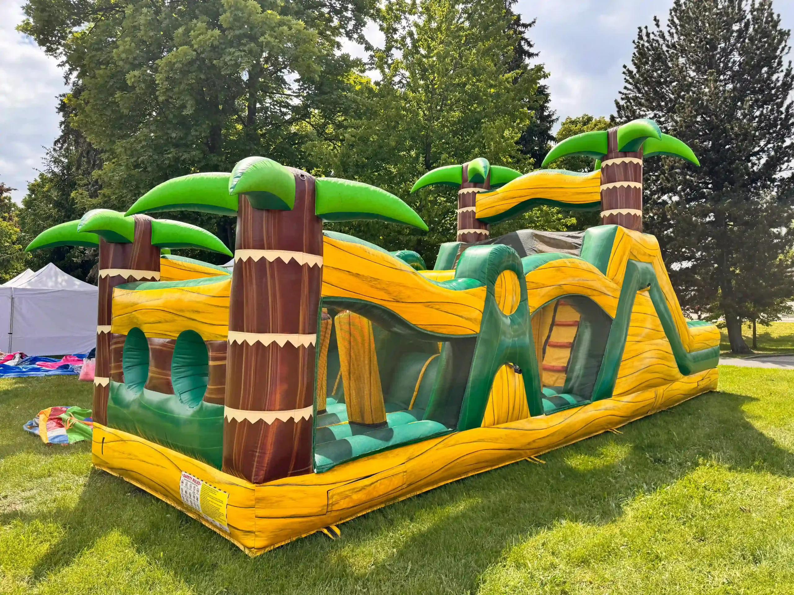 Nafukovací překážková dráha SAFARI PARK – akční dráha s klouzačkami (11×3,3 m) - Obrázek 3