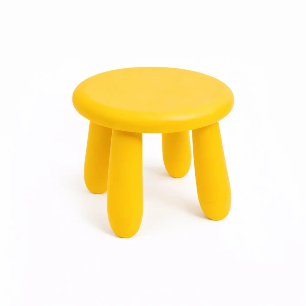 Dětská plastová stolička-žlutá